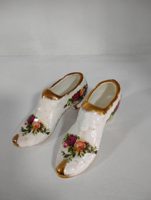 Royal Albert Old Country Roses - pair of porcelain shoes