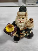 Santa Candle Holder - Green Coat