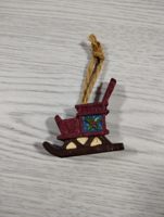 Red Sleigh Ornament