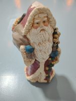 Crackle-Finish Santa Figurine